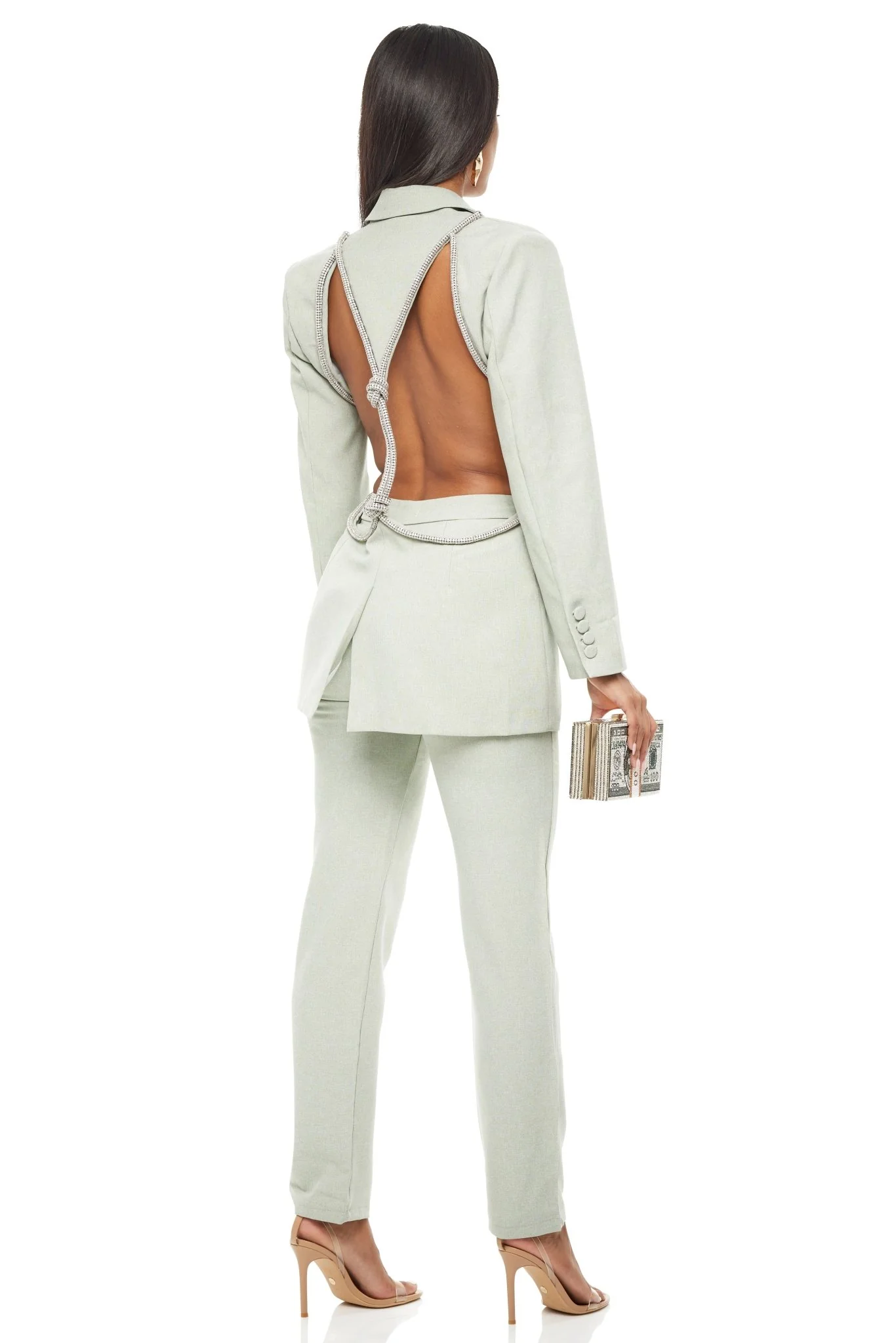 Belle Backless Diamond Blazer - Image 3