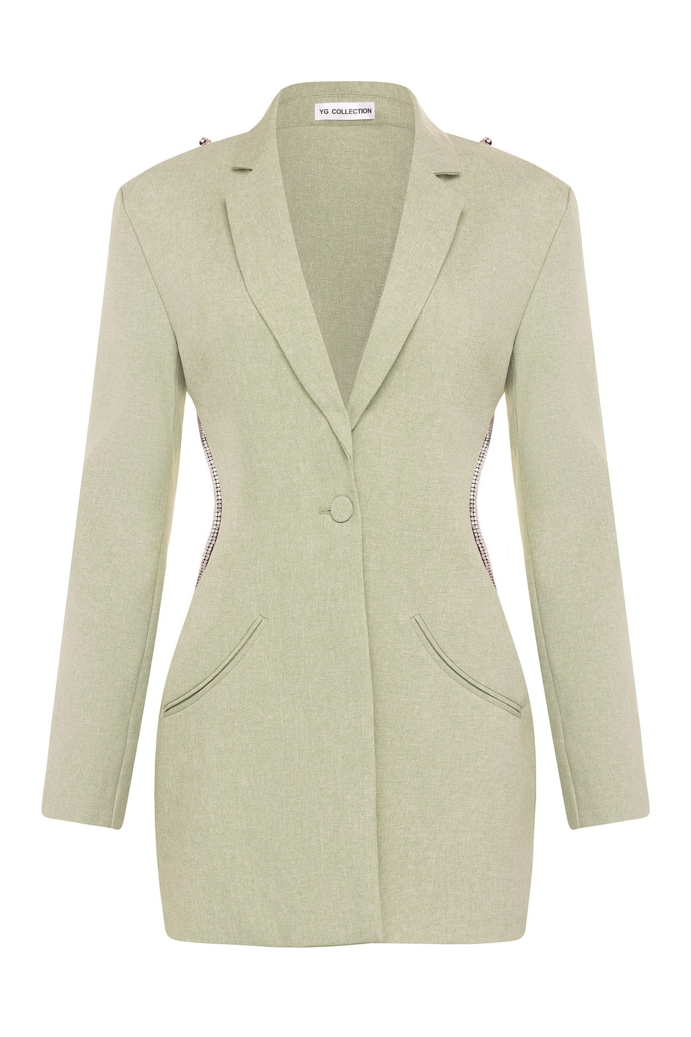 Belle Backless Diamond Blazer - Image 4
