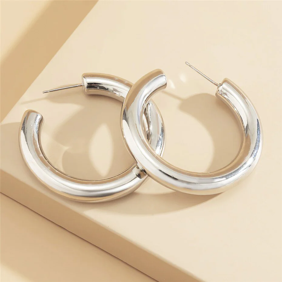 Himalaya Hoop Earrings - Silver - Image 3