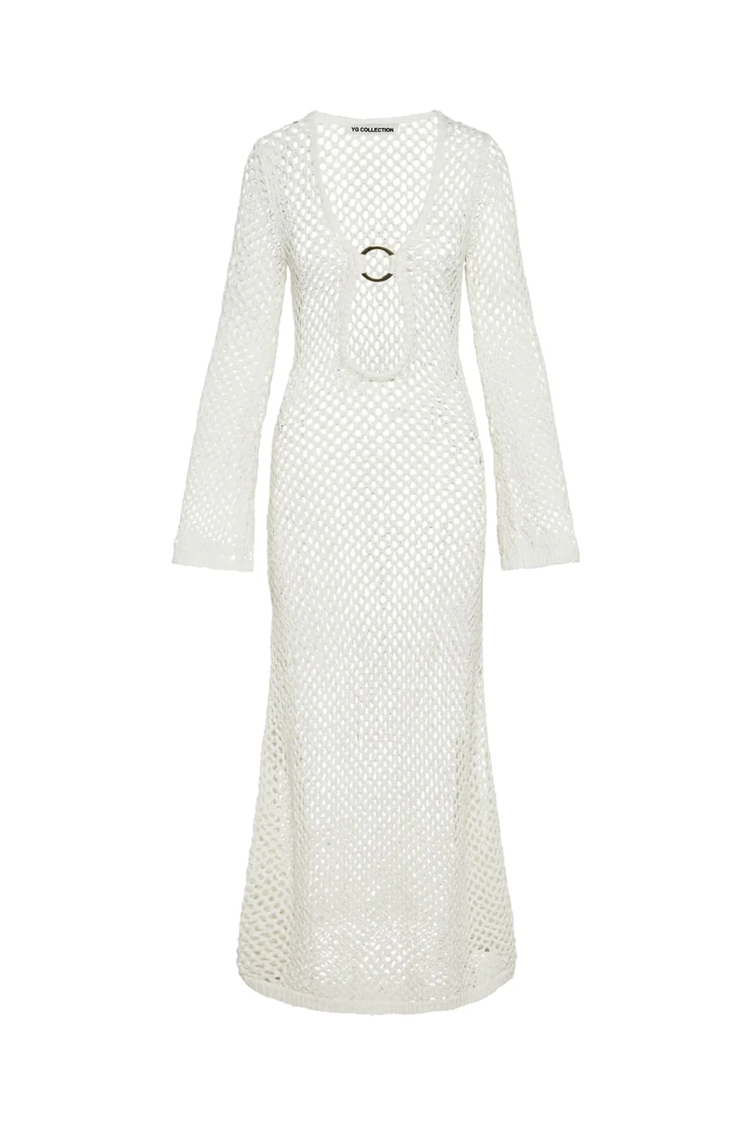 Natalie Long Sleeved Cover Up Slit Dress