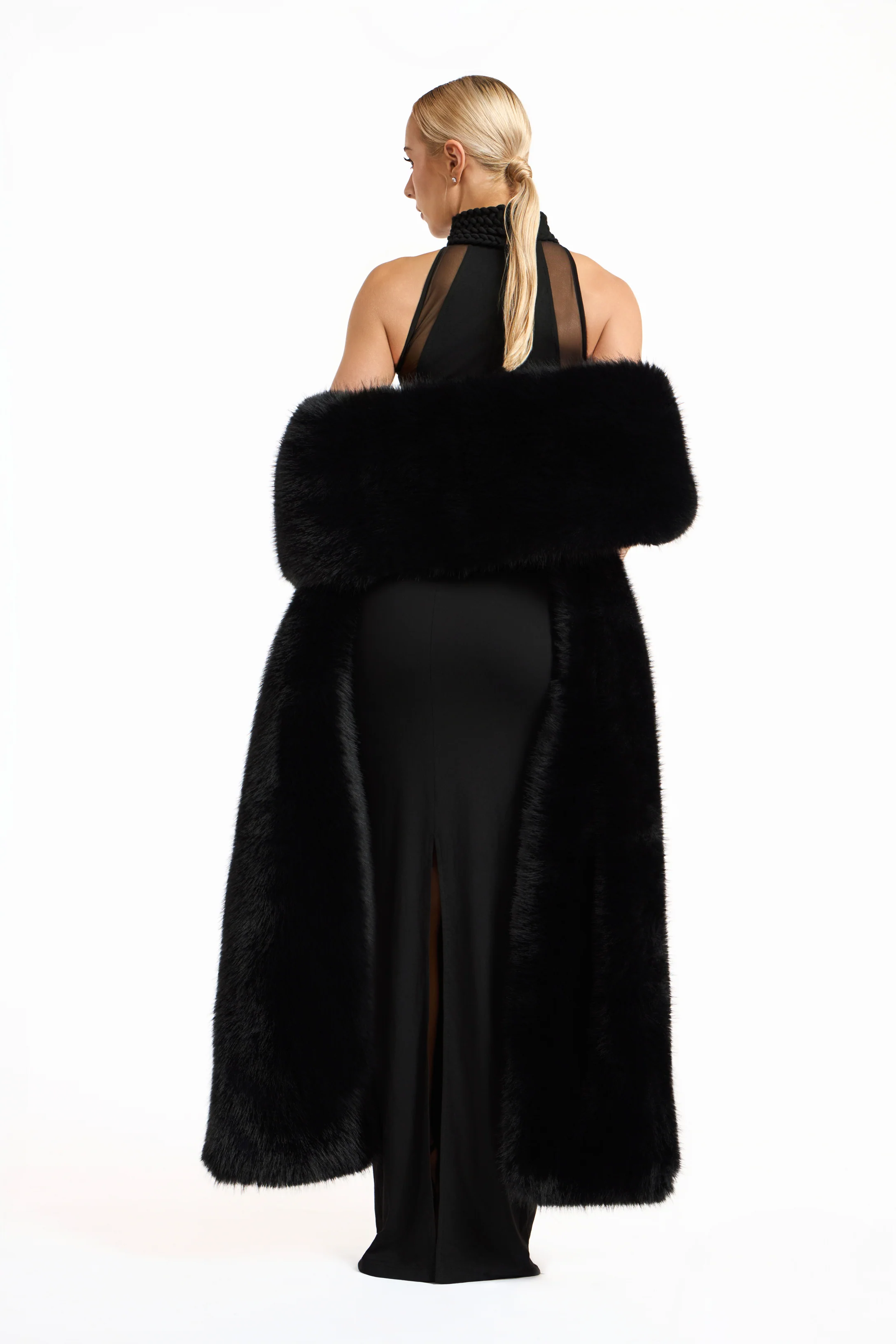 Nova Faux Fur Shawl - Image 4