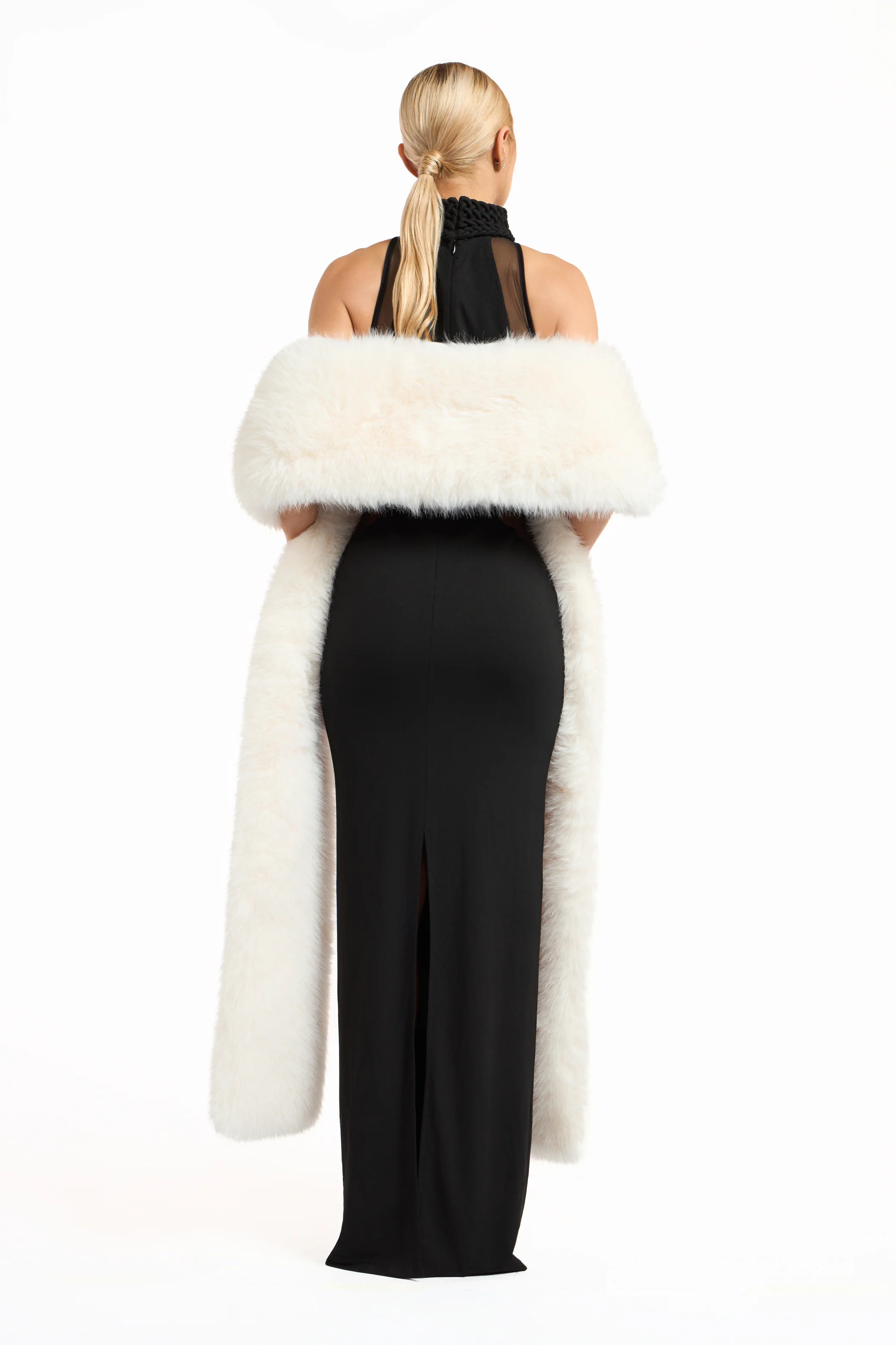 Nova Faux Fur Shawl - Image 3